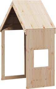 vidaXL Κουκέτα με Οροφή 90x190 εκ. από Μασίφ Ξύλο Πεύκου