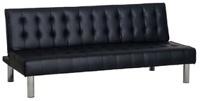 Καναπές-Κρεβάτι State 40.0204 180x79x74/180x95x36cm Black Zita Plus