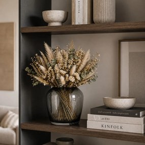 Γυάλινο βάζο Blomus Leta md smoke 13Χ13εκ