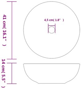 ΝΙΠΤΗΡΑΣ ΚΑΦΕ ΚΑΙ ΜΠΛΕ Φ41 X 14 ΕΚ. ΚΕΡΑΜΙΚΟΣ 155057