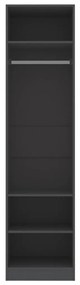 vidaXL Ντουλάπα Γκρι 50 x 50 x 200 εκ. από Μοριοσανίδα