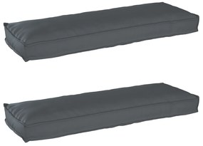 vidaXL Σετ Μαξιλαριών Πάγου 2 pcs Ανθρακί 120 x 40 x 8 εκ