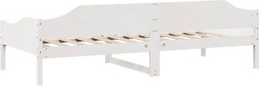 vidaXL Σκελετός Κρεβ. Χωρίς Στρώμα Λευκό 90x190 εκ Μασίφ Πεύκο