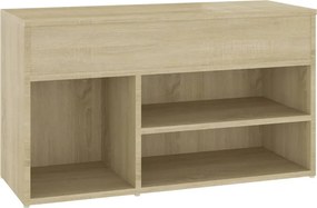 vidaXL Παπουτσοθήκη Sonoma Δρυς 80 x 30 x 45 εκ. από Επεξ. Ξύλο