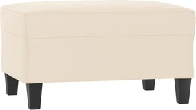 vidaXL Υποπόδιο Μπεζ 70 x 55 x 41 εκ. από Ύφασμα Μικροϊνών