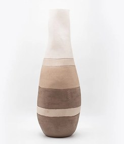 Βάζο Κεραμικό 819-00291 Φ21x58,5cm Ecru-Beige-Brown Estheti Home Κεραμικό