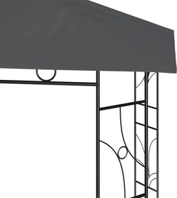 vidaXL Κιόσκι Ανθρακί 3 x 3 x 2,7 μ. 160 γρ./μ²