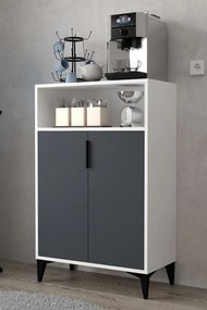 Ντουλάπι Λευκό / Ανθρακί AETAL 72x36.5x12