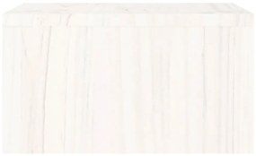 vidaXL Βάση Οθόνης Λευκή 50 x 27 x 15 εκ. από Μασίφ Ξύλο Πεύκου