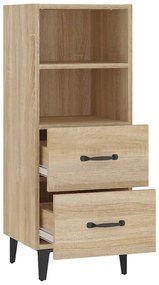 vidaXL Ντουλάπι Sonoma Δρυς 34,5x34x90 εκ. από Επεξεργασμένο Ξύλο