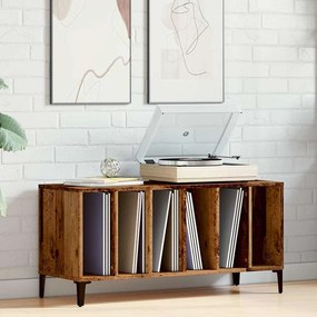 VidaXL Έπιπλο Δίσκων Μαύρο 100 x 38 x 48 εκ. από Επεξεργασμένο Ξύλο