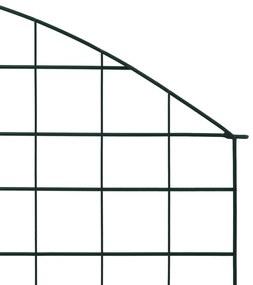 vidaXL Περίφραξη Κήπου Αψίδα Σετ Πράσινη 77,5 x 78,5 εκ.