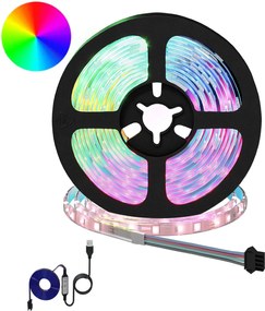 vidaXL Λωρίδα LED 2 pcs Μαύρο και Διαφανές 3000 χιλ