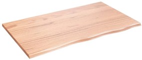 vidaXL Επιφάνεια Τραπεζιού Αν. Καφέ 100x60x2 εκ Επεξ. Μασίφ Ξύλο Δρυός