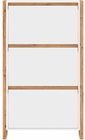 Παπουτσοθήκη Λευκό Eik 70 x 25 x 125 cm