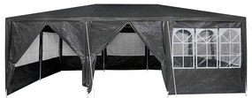 vidaXL Σκηνή Πάρτυ Γκρι και Λευκό 600 x 400 x 266 εκ