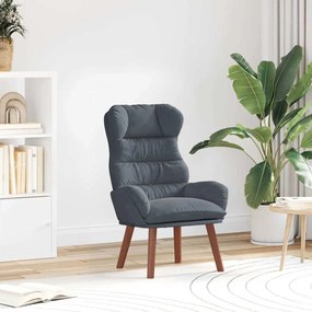 vidaXL Πολυθρόνα Σκούρο Γκρι 69 x 74 x 93 εκ. Βελούδο