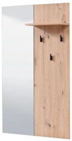 Έπιπλο Χολ - Κρεμάστρα Sardinia OG GIV Artisan Oak - Μαύρο 79x19,5x132,5 εκ. 79x19.5x132.5 εκ.