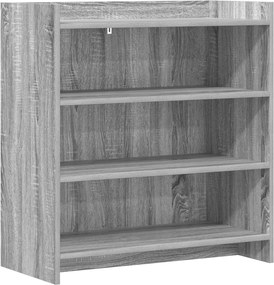 vidaXL Πλαϊνό γραφείο Γκρι Sonoma 75 x 36 x 80 εκ Επεξεργασμένο Ξύλο