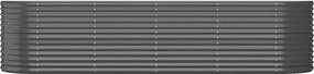 vidaXL Ζαρντινιέρα Ανθρακί 296x80x68 εκ Γαλβανισμένος χάλυβας