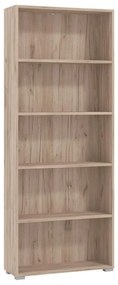 Bookcase Tomar 5 Grey Oak 70x24.5x176.5 cm