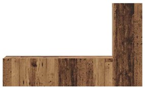 vidaXL Σετ επίπλου τηλεόρασης 3 pcs Παλαιό ξύλο 60 x 30 x 30 cm