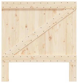 Κεφαλάρι 100 x 104 εκ. από Μασίφ Ξύλο Πεύκου - Καφέ