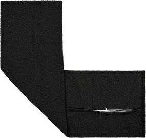 vidaXL Κάλυμμα Μαξιλαριού HOUTEN Μαύρο 40 x 145 εκ. Μπουκλέ