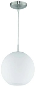 Φωτιστικό Οροφής Moon R30152507 1xE27 60W Φ25 150cm Nickel Mat RL Lighting Metal, Glass