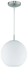 Φωτιστικό Οροφής Moon R30152507 1xE27 60W Φ25 150cm Nickel Mat RL Lighting Μέταλλο,Γυαλί