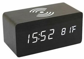 Ψηφιακό Ρολόι Επιτραπέζιο με Ξυπνητήρι Wireless Charging