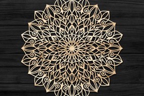 Σετ των 2 Intra απο ξύλο plywood 3mm-4mm πάχος 3D Mandala για το Cricu Δίασταση 30x30 cm INTRAFABR-74280145