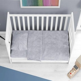 Κατωσέντονο Βρεφικό Premium Shadow 621 Με Λάστιχο Light Grey DimCol Cradle 70x140cm 100% Βαμβάκι