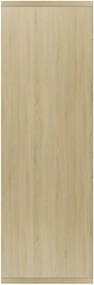 vidaXL Ραφιέρα / Βιβλιοθήκη Sonoma Δρυς 50x25x80 εκ. από Επεξ. Ξύλο