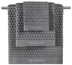 Πετσέτες Tokyo (Σετ 3τμχ) Anthracite Guy Laroche Towels Set 70x140cm 100% Βαμβάκι