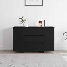 vidaXL Μπουφές Μαύρος 120x41x75 εκ. Επεξεργασμένο ξύλο