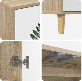 vidaXL Πλαϊνό γραφείο HANAU Sonoma 69 x 33 x 75 εκ. Επεξεργασμένο Ξύλο