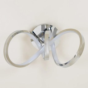 Φωτιστικό Τοίχου Tesoro 15W 4000K Ασημί