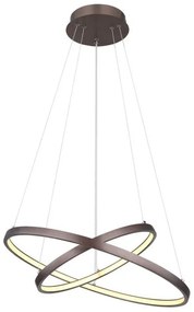 Κρεμαστό Φωτιστικό Οροφής LED 42W Καφέ 1500Lm Ralph 67192-42BR Globo Lighting-67192-42BR-Καφέ 67192-42BR