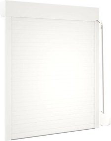 vidaXL Ρολό εισόδου Λευκός 100 x 130 cm Αλουμίνιο και Πολυουρεθάνη