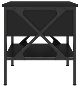 vidaXL Κομοδίνο Μαύρο 40 x 42 x 45 εκ. από Επεξεργασμένο Ξύλο