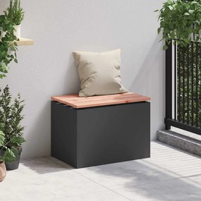 vidaXL Παγκάκι κήπου Μαύρο 60 x 40 x 43 εκ