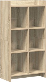 vidaXL Βιβλιοθήκη Sonoma Δρυς 59 x 30 x 111 εκ Επεξεργασμένο Ξύλο
