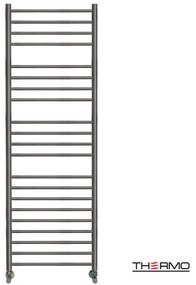 Thermo Bellavia Θερμαινόμενη πετσετοκρεμάστρα 150x50cm Black Brushed PVD ΔΕΝ ΠΕΡΙΛΑΜΒΑΝΤΟΝΤΑΙ ΔΙΑΚΟΠΤΕΣ &amp; ΑΝΤΙΣΤΑΣΕΙΣ