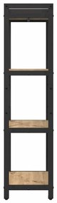 vidaXL Βιβλιοθήκη artisan δρυς 40 x 30 x 118 εκ Επεξεργασμένο ξύλο