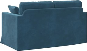 vidaXL Καναπές Μπλε 138 x 78 x 80 εκ Βελούδο