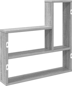 vidaXL Ράφι Τοίχου Γκρι Sonoma 60 x 11 x 60 εκ.