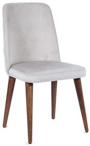 Artekko Lotus Ξύλινη Καρέκλα με Γκρι Ύφασμα (49x60x90)