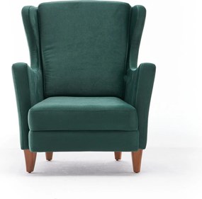 Wing Chair Lola Berjer - Green Green