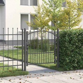 vidaXL Πύλη Φράχτη με Ακίδες EMMEN 100 x 100 cm